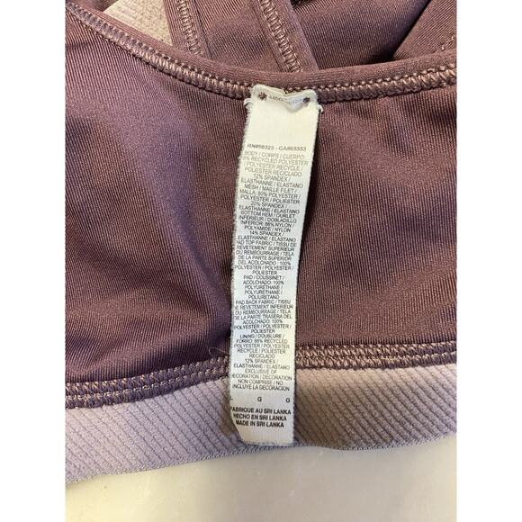 Nike Sports Bra Womens Size Large Dri Fit Athleisure Purple Lavender - Picture 5 of 5